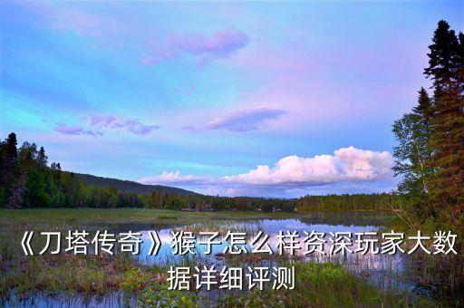 《刀塔傳奇》猴子怎么樣資深玩家大數(shù)據(jù)詳細評測