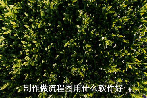 制作做流程圖用什么軟件好