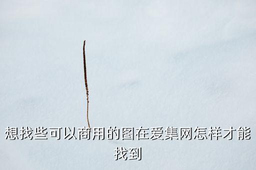 想找些可以商用的圖在愛集網(wǎng)怎樣才能找到