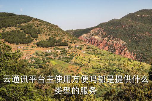 云通訊平臺主使用方便嗎都是提供什么類型的服務(wù)