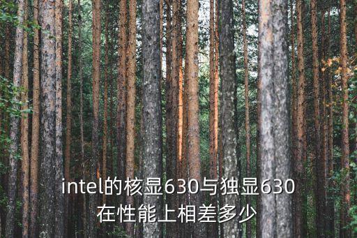hd630核顯數(shù)據(jù),英特爾hd630核顯相當(dāng)于什么獨(dú)顯?