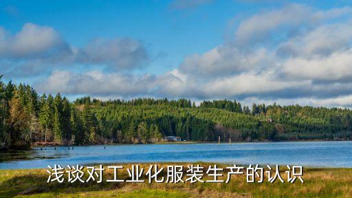 淺談對工業(yè)化服裝生產(chǎn)的認識