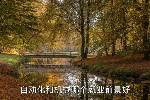 自動化和機(jī)械哪個就業(yè)前景好