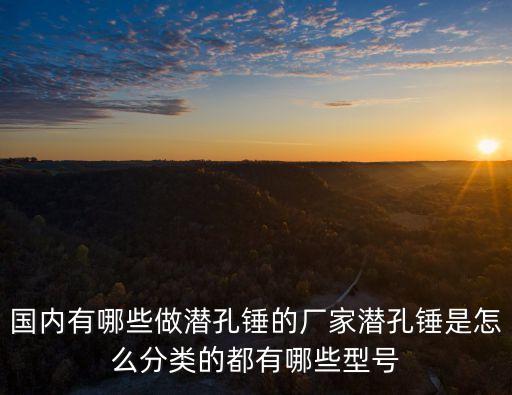 國內(nèi)有哪些做潛孔錘的廠家潛孔錘是怎么分類的都有哪些型號