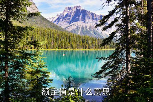 額定值是什么意思