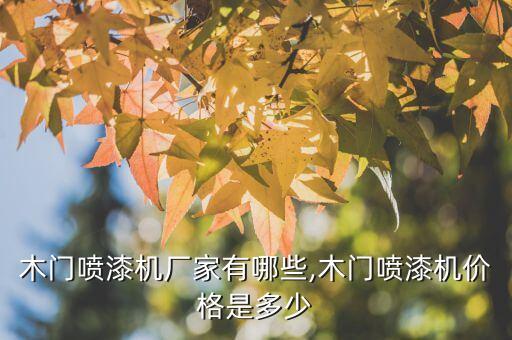 木門噴漆機(jī)廠家有哪些,木門噴漆機(jī)價(jià)格是多少