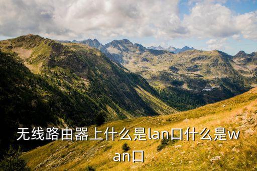 無線路由器上什么是lan口什么是wan口