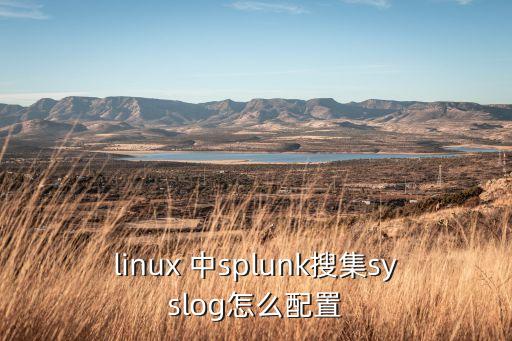 linux 中splunk搜集syslog怎么配置
