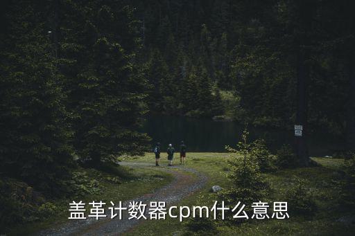  蓋革計數(shù)器cpm什么意思
