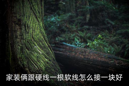 家裝倆跟硬線一根軟線怎么接一塊好