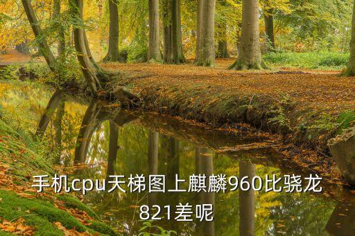 手機(jī)cpu天梯圖上麒麟960比驍龍821差呢