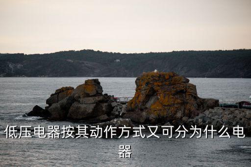 低壓電器按其動作方式又可分為什么電器