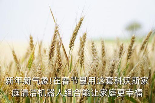 新年新氣象!在春節(jié)里用這套科沃斯家庭清潔機(jī)器人組合能讓家庭更幸福