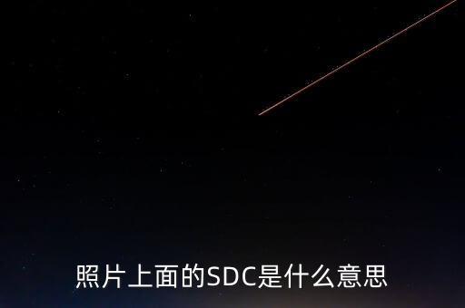 照片上面的SDC是什么意思