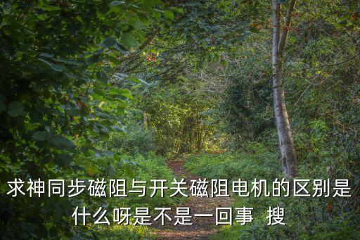 求神同步磁阻與開關磁阻電機的區(qū)別是什么呀是不是一回事  搜