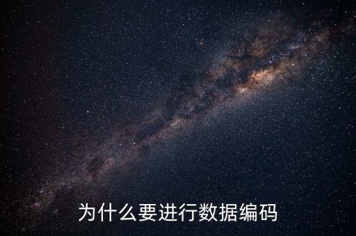 為什么要進(jìn)行數(shù)據(jù)編碼