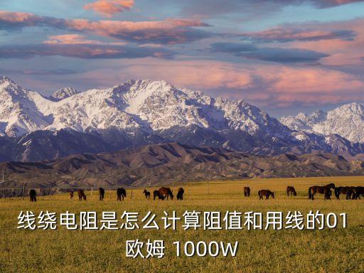 線繞電阻是怎么計算阻值和用線的01歐姆 1000W