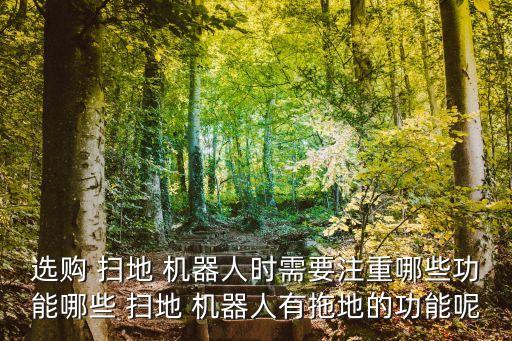 選購(gòu) 掃地 機(jī)器人時(shí)需要注重哪些功能哪些 掃地 機(jī)器人有拖地的功能呢
