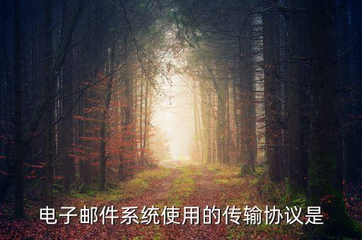 電子郵件系統(tǒng)使用的傳輸協(xié)議是