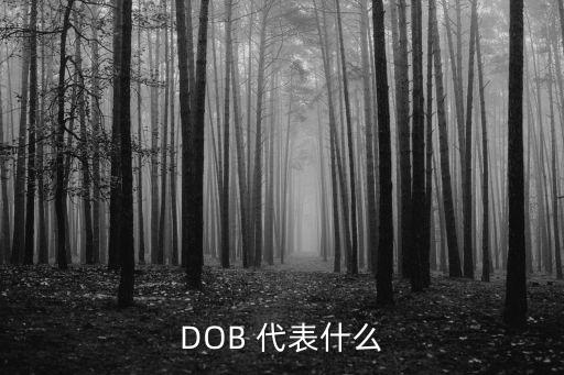 DOB 代表什么