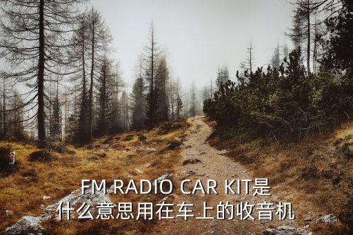 FM RADIO CAR KIT是什么意思用在車上的收音機(jī)