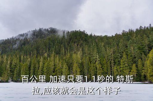  百公里 加速只要1.1秒的 特斯拉,應(yīng)該就會是這個樣子