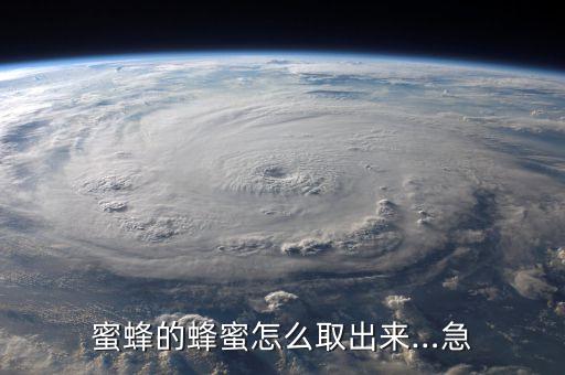 蜜蜂的蜂蜜怎么取出來(lái)…急