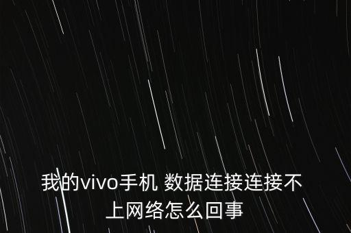 我的vivo手機(jī) 數(shù)據(jù)連接連接不 上網(wǎng)絡(luò)怎么回事