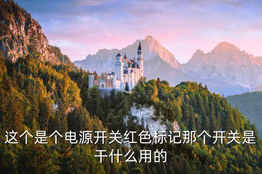 紅色開關，這個是個電源開關紅色標記那個開關是干什么用的
