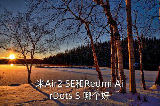 米Air2 SE和Redmi AirDots S 哪個好