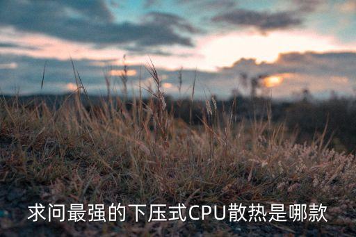 下壓式散熱器，求問最強的下壓式CPU散熱是哪款