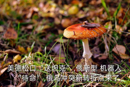美德松口“送坦克”,俄新型 機器人“待命”,俄烏沖突新轉(zhuǎn)折點來了