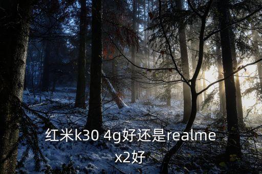 紅米k30 4g好還是realmex2好
