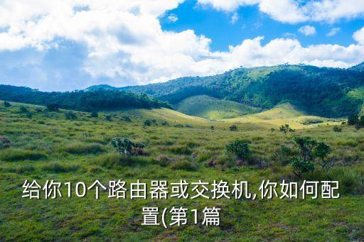 給你10個路由器或交換機(jī),你如何配置(第1篇