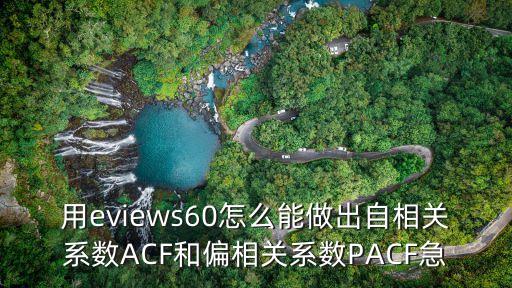 pacf，用eviews60怎么能做出自相關(guān)系數(shù)ACF和偏相關(guān)系數(shù)PACF急