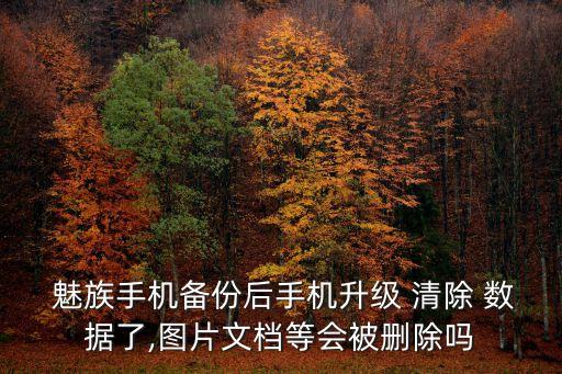  魅族手機備份后手機升級 清除 數據了,圖片文檔等會被刪除嗎