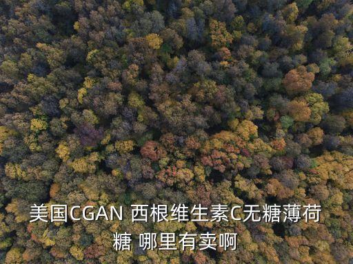 美國CGAN 西根維生素C無糖薄荷糖 哪里有賣啊