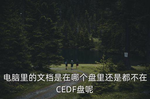電腦里的文檔是在哪個盤里還是都不在CEDF盤呢