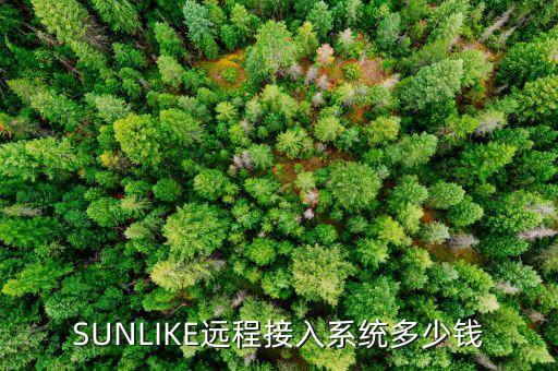 SUNLIKE遠(yuǎn)程接入系統(tǒng)多少錢