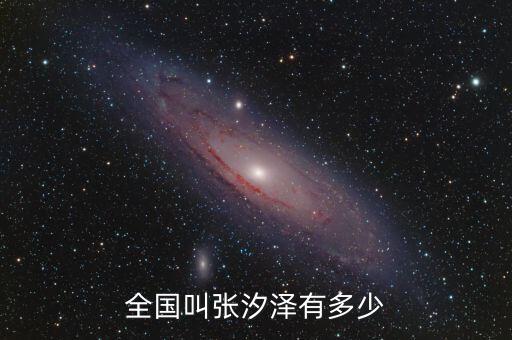 全國叫張汐澤有多少
