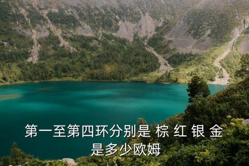 色環(huán)電阻查詢器，第一至第四環(huán)分別是 棕 紅 銀 金 是多少歐姆