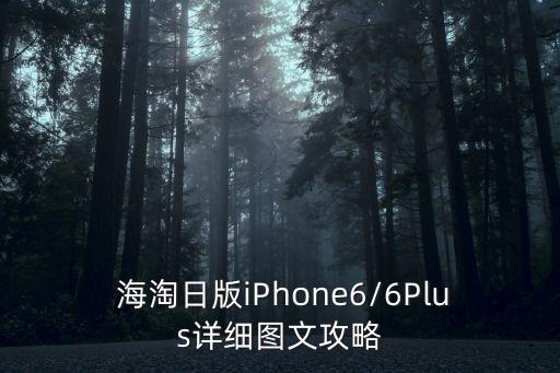  海淘日版iPhone6/6Plus詳細(xì)圖文攻略
