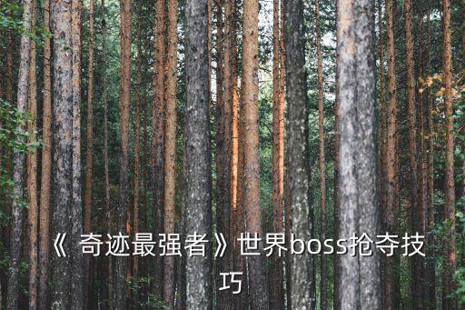 奇跡最強者,《奇跡最強者》特色攻略一文看懂