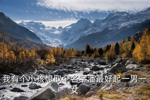 我有個小孩想取個名字潘最好起一男一女
