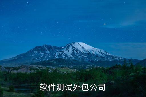 軟件測試外包公司