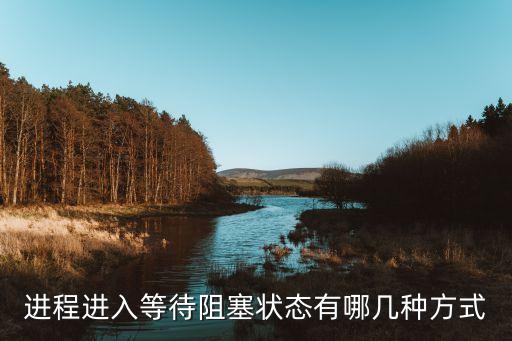 進程進入等待阻塞狀態(tài)有哪幾種方式