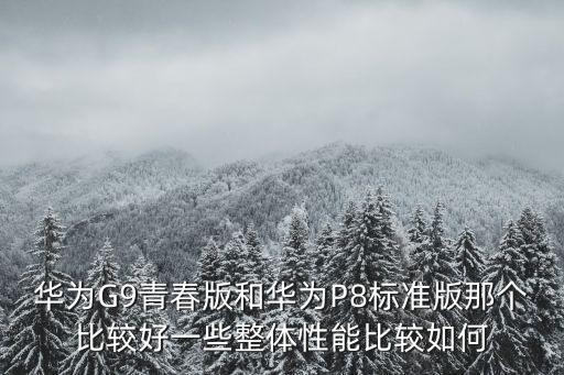 華為G9青春版和華為P8標(biāo)準(zhǔn)版那個(gè)比較好一些整體性能比較如何