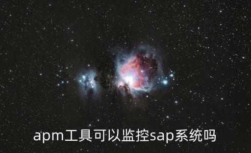 apm工具可以監(jiān)控sap系統(tǒng)嗎