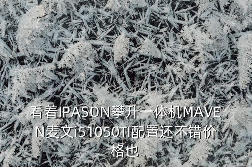 看著IPASON攀升一體機(jī)MAVEN麥文i51050TI配置還不錯價格也