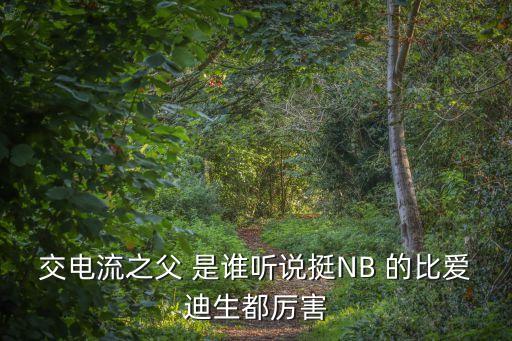 交電流之父 是誰聽說挺NB 的比愛迪生都厲害